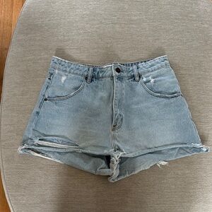 ROLLA'S Blue Jean Shorts High-Waisted Vintage Style